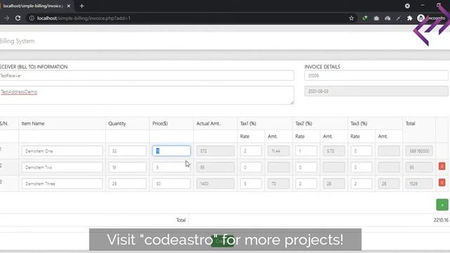 Simple Billing System in PHP MySQL with Source Code - CodeAstro смотреть онлайн