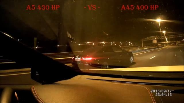 A45AMG vs AUDI A5 смотреть онлайн