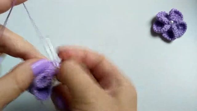 Красивый цветок для декора обруча и одежды. смотреть онлайн