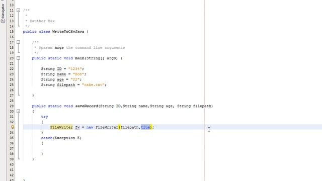 Writing to a CSV file in Java смотреть онлайн