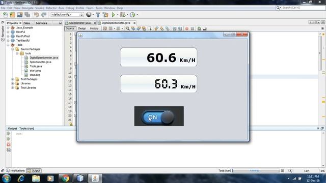 Digital Speedometer in JAVA смотреть онлайн