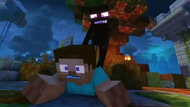 Enderman eats Stevel смотреть онлайн