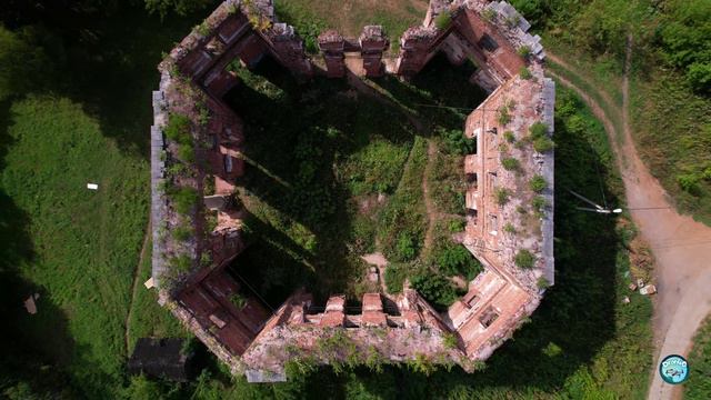 Заброшенный архитектурный шедевр – усадьба Демидовых-Мещерских под Москвой. Аэросъёмка