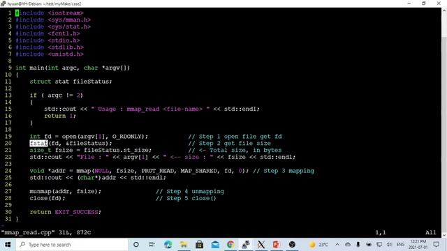 C++ Programming on Linux - Memory Mapped File (mmap system call) смотреть онлайн