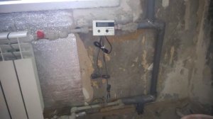 Установка теплового счетчика на на вертикальной системе ( биметалиический радиатор)