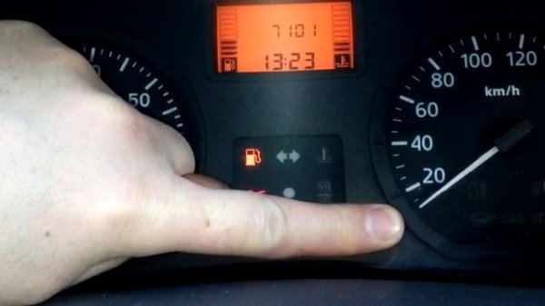 Сброс ошибки топливного датчика Рено Логан