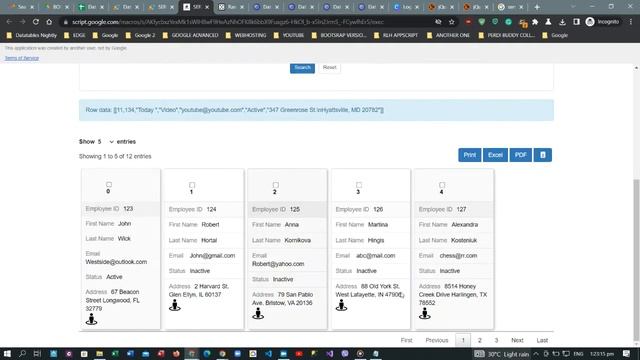 Server-Side Rendering Card View checkbox and select alert Filter Datatable Googlehseets App Script смотреть онлайн