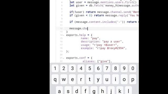 Creating discord.js bot | pay command | ECONOMY SYSTEM | discord.js v12 смотреть онлайн