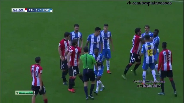 Athletic Bilbao 2-1 Espanyol (Liga BBVA 2015/2016) смотреть онлайн