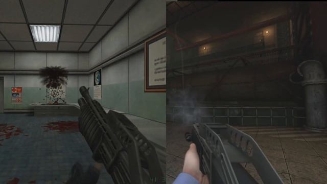 Half Life Opposing Force Original vs. remake (Operation Black Mesa) - All weapons comparison смотреть онлайн
