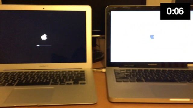 MacBook Pro (2009) vs MacBook Air (2015) Boot Time смотреть онлайн