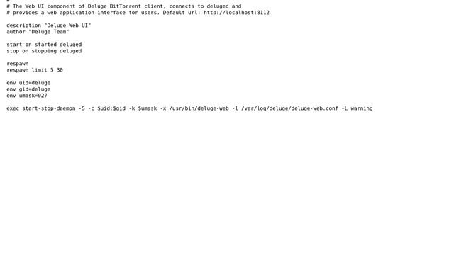 Application does not start because of permissions denied (deluge-web) смотреть онлайн