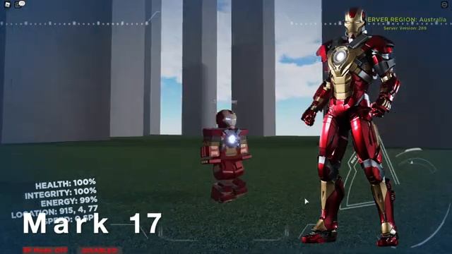 MOST IRON MAN SUITS FROM THE AVENGERS TESTING SERVER | ROBLOX смотреть онлайн