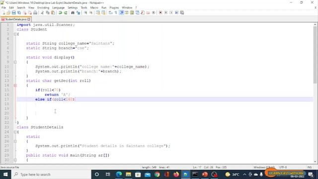 Static keyword| static variable| static method| static block| BEC java lab experiment 3| java prog смотреть онлайн