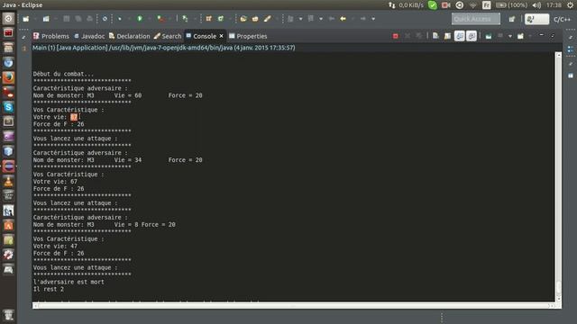Jeux Robot Java (console) смотреть онлайн