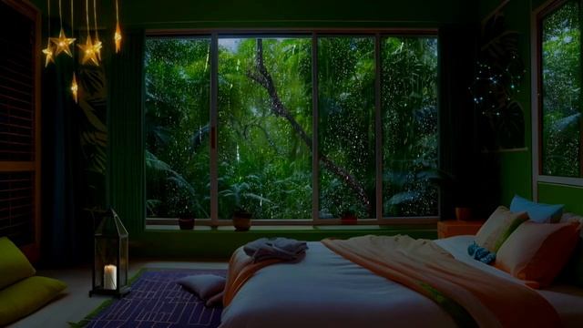 Autumn Rain On Window - Relaxing Rain Sounds For Studying, Sleeping And Relaxation