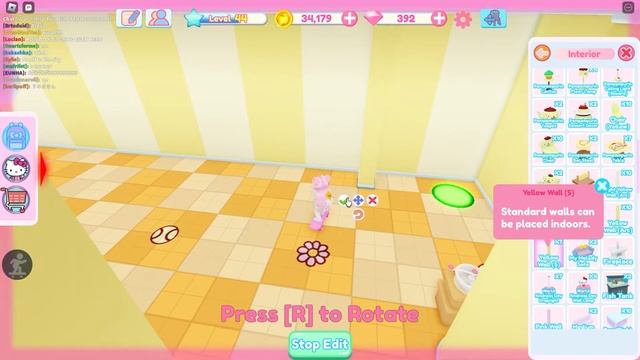 Speed Build My Hello Kitty Cafe  Pompompurin Theme | 3rd Floor | Roblox