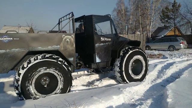 Нарабатываем моточасы. Вездеход снегоболотоход. Каракат. смотреть онлайн
