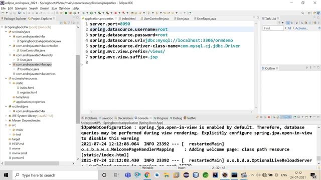 Store Data In MySQL Using JpaRepository || CRUD In JPA Using spring boot || JPA ,Springboot & JSP смотреть онлайн
