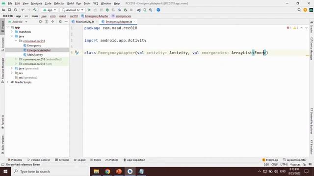 Recycler View Adapter "Part 1" (Emergency App Kotlin) смотреть онлайн