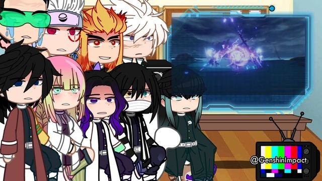 ll Hashiras reacts to Raiden Shogun (Ei) ll 1/2 ll смотреть онлайн