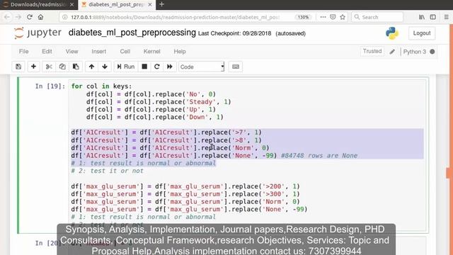 Hospital Readmission Prediction | Query at +91-9872993883| Diabetes | Data Preprocessing | смотреть онлайн