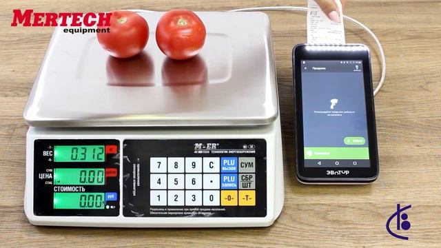 Весы M ER 328 AC Touch M подключение к ЭВОТОР и Атол Sigma смотреть онлайн