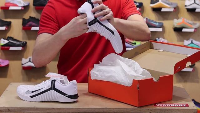 Man training Shoes Nike Metcon 6 - white/black - CK9388-100 смотреть онлайн