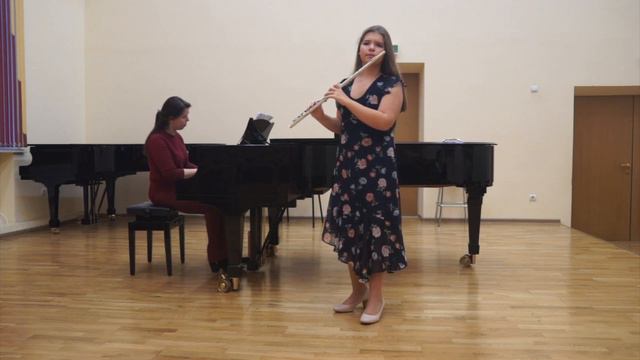 Eva Barkova. F.Poulenc. Sonata for flute and piano, I and II mov. смотреть онлайн