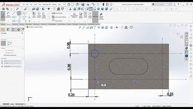 SolidWorks 2021 Tutorial for Beginners #45 | Electrical Contact Plate in SolidWorks-آموزش سالیدورکس смотреть онлайн