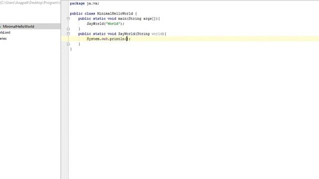Уроки по JAVA - 2(Программа Hello World с двумя методами) смотреть онлайн