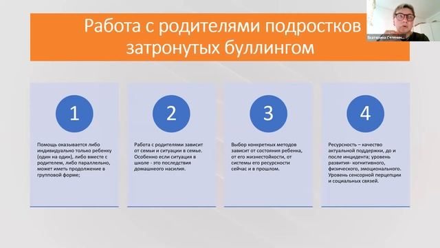 Организация специализированной психологической помощи детям и подросткам, затронутым буллингом смотреть онлайн