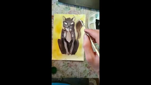 Жануя. Мастер-класс по рисованию кота. 26.03.2020 смотреть онлайн