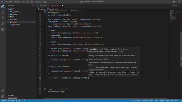 Build a user Registration system using python Flask || Adding routes using Flask смотреть онлайн