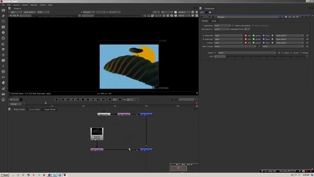 Nuke. Урок 01 - Интерфейс, и первый проект. смотреть онлайн