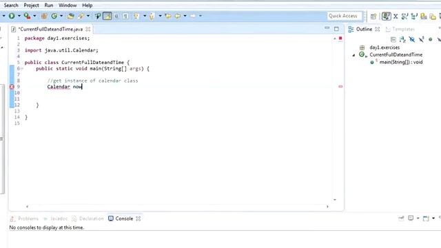 get Current Date and Time using Java Calendar class Part 1 смотреть онлайн