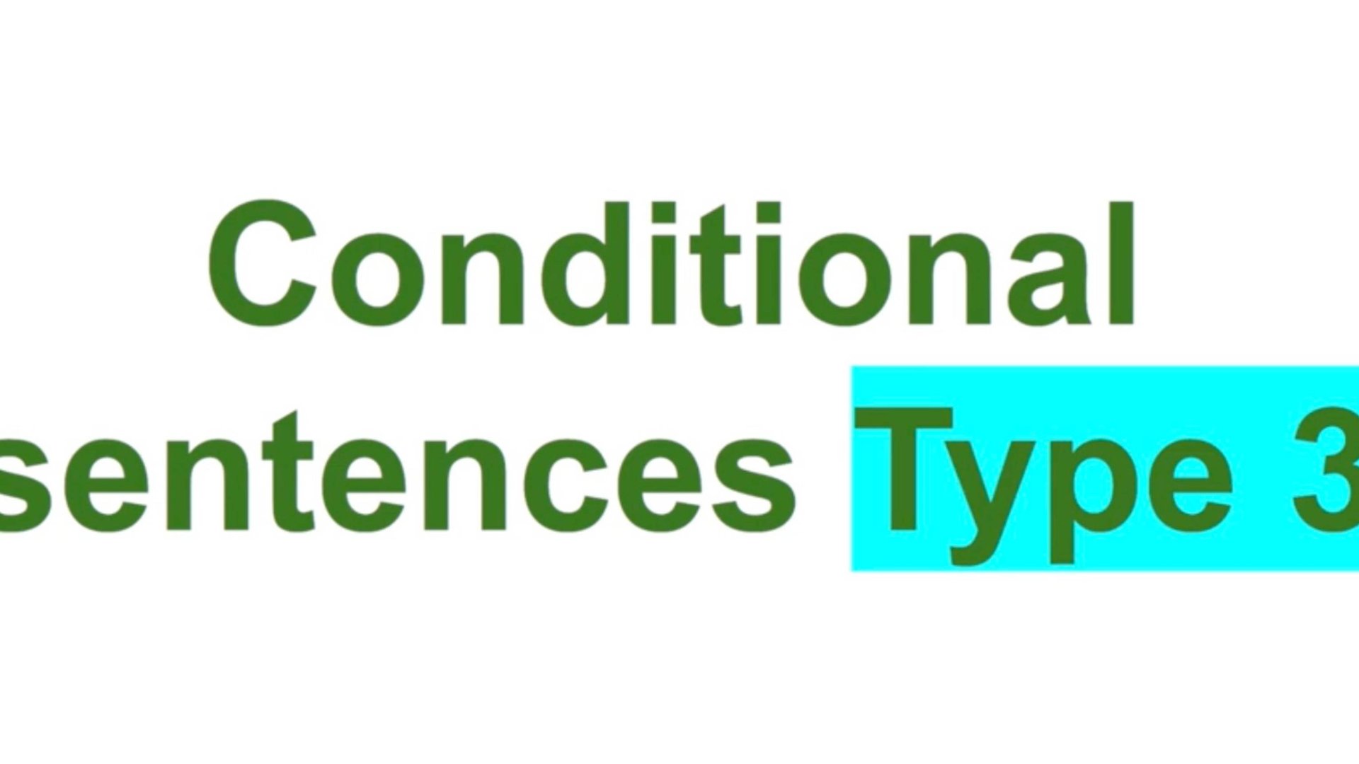 Conditional sentences| Type 3 смотреть онлайн