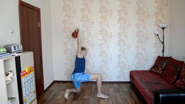 Турецкий подъём. Жёсткая 5-и минутка. Гиревой спорт. Гири. смотреть онлайн