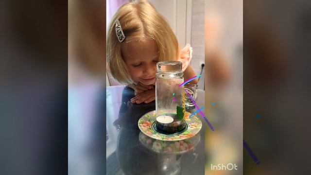 Опыты с детьми, эксперименты. Тепловое расширение и подъем воды. смотреть онлайн