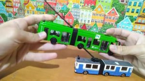 Игрушка Троллейбус с гармошкой. Сравнительный обзор 2х троллейбусов Технопарк