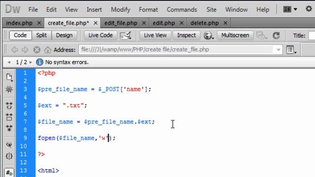 PHP: Create, Edit, Delete & View (Part 2) смотреть онлайн