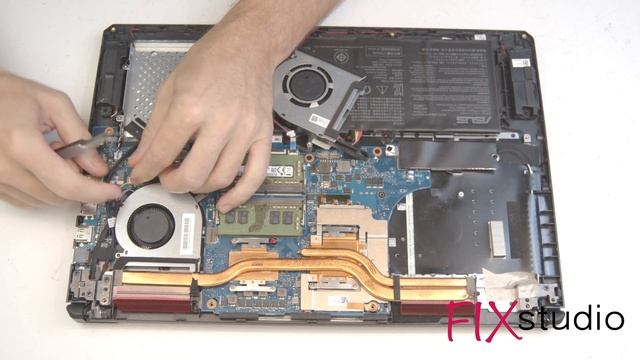 Asus TUF FX705 - damaged fans [4k] смотреть онлайн