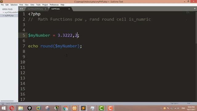 Math Functions in PHP: pow , rand, round , is_numeric смотреть онлайн