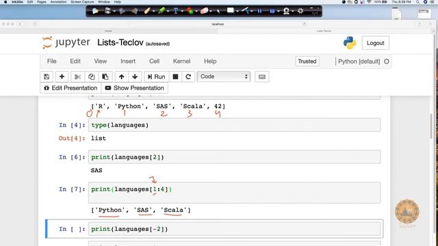 Python Data Structures - Video 9: List Indexing in Python смотреть онлайн