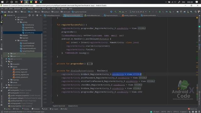 Clone Sarahah App By Firebase Part 11- Integrate Firebase Authentication , Realtime Database part(3 смотреть онлайн