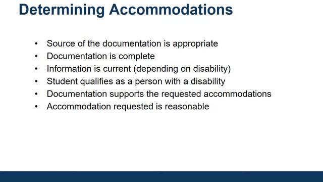 ESS Disability Resources - Accommodations 101