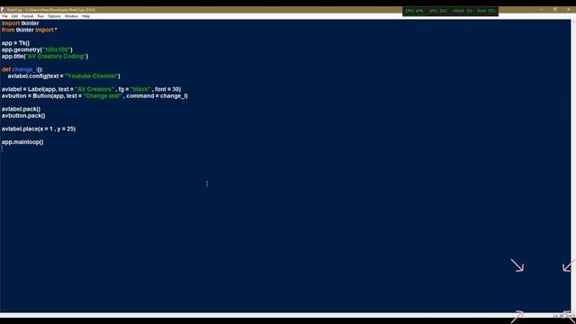 Configuring Labels and Buttons on the go in Tkinter (Python) || AV Creators смотреть онлайн