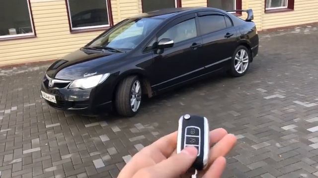 Выкидной ключ Honda Civic 4D в замен обычному смотреть онлайн