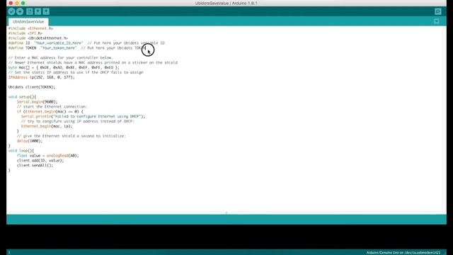 Uploading & Receiving Data between Arduino Uno and IoT Platform смотреть онлайн