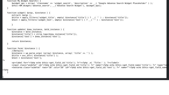 Wordpress: How can I add a custom "Text" widget to Appearance manager from functions.php? смотреть онлайн
